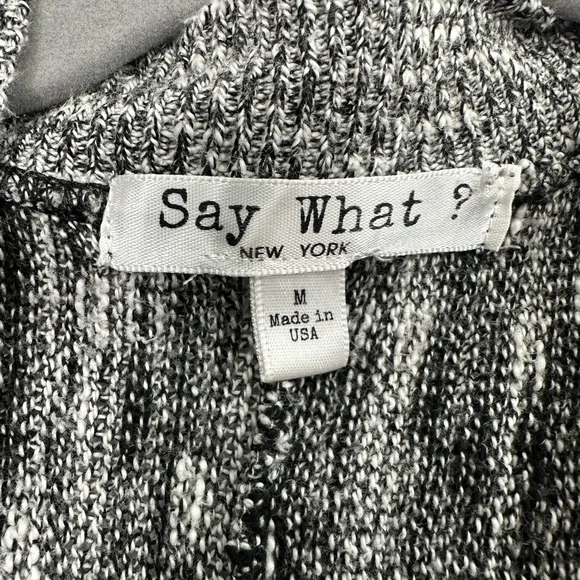 Say What? Vibrant Open Front Sweater Cardigan - Size Medium, EUC, fun vibrant - Picture 3 of 7